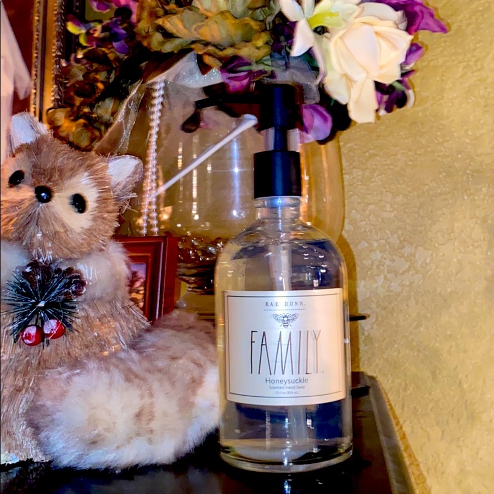 Rae Dunn “Family” Honey suckle scented hand soap